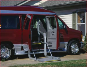 The Uni-Lite wheelchair lift offers an electric motor rather than a hydraulic one, making it perfect for your minivan.